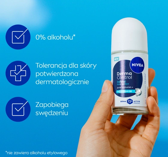 NIVEA Derma Control antyperspirant w kulce dla kobiet Defend 50 ml