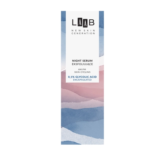 AA LAAB AM:PM Skincycling eksfoliujące serum na noc 0,1% kwas glikolowy 30 ml