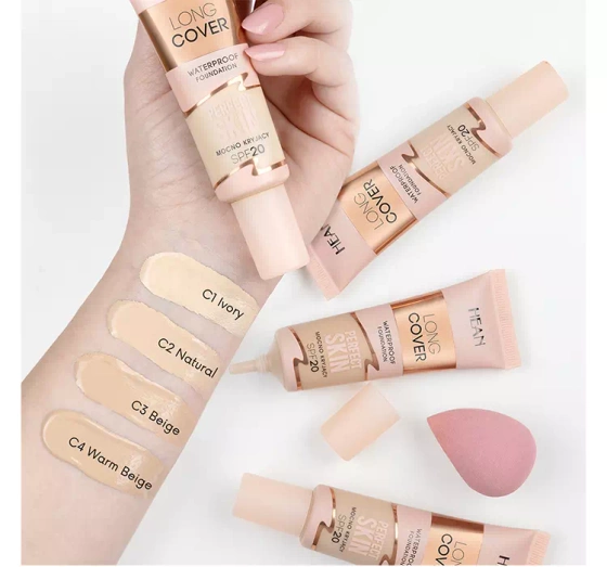 Hean Long Cover wodoodporny podkład kryjący SPF20 C2 Natural 25 ml