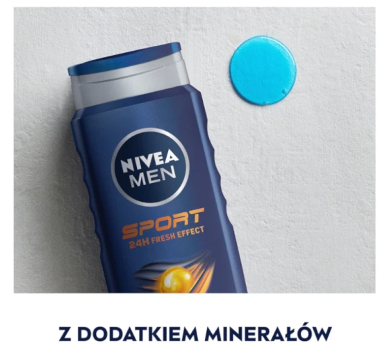 NIVEA MEN Sport żel pod prysznic 3w1 dla mężczyzn 500 ml