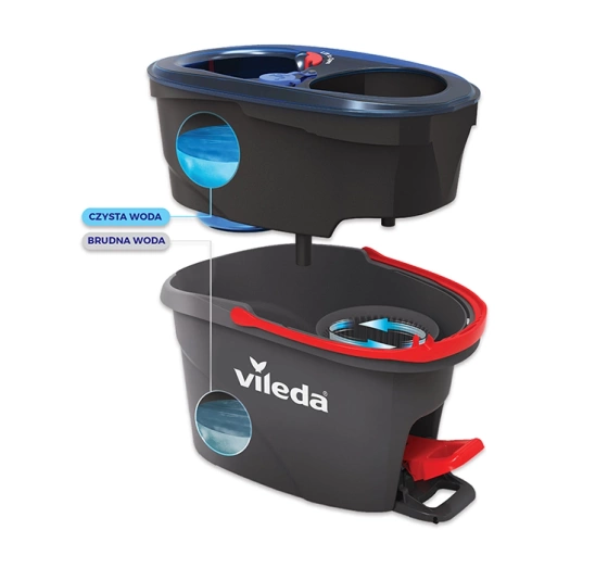 Vileda H2PRO zestaw mop obrotowy z wiadrem