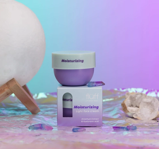 Fluff In Your Soul krem nawilżający z ametystem i kwasem hialuronowym 50 ml
