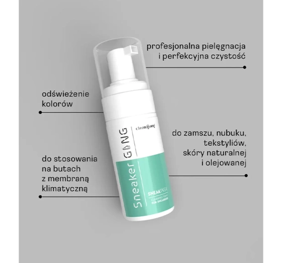 Cleangang Sneak'Peek pianka do czyszczenia butów 100 ml