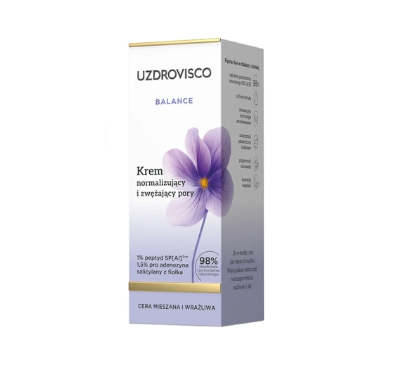 Uzdrovisco Balance krem normalizujący i zwężający pory 50ml
