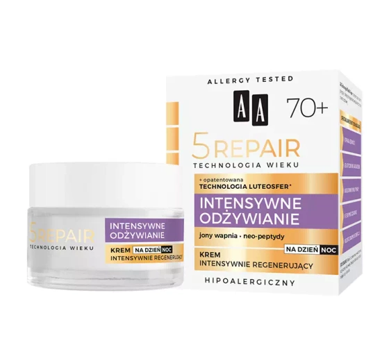 AA 5 Repair Intensywne Odżywianie 70 regenerujący krem do twarzy na dzień i na noc 50 ml