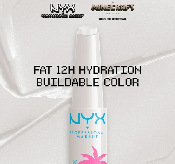 NYX Professional Makeup × A Minecraft Movie balsam do ust w sztyfcie 01 Hunk City 2 g