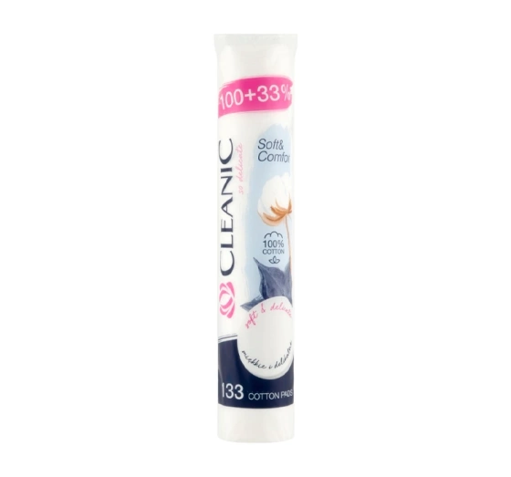 Cleanic Soft & Comfort płatki kosmetyczne 133 sztuki