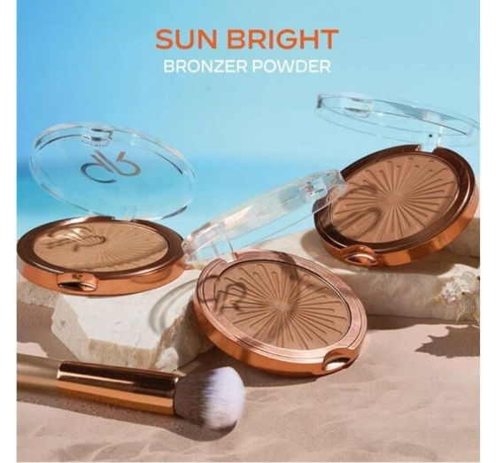 Golden Rose Sun Bright puder brązujący do twarzy 02 Sun City 12,5 g