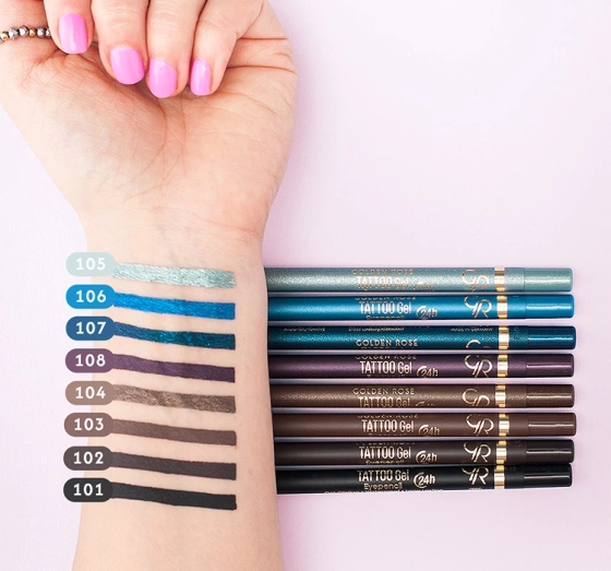 Golden Rose Tattoo Gel Eyepencil żelowa kredka do oczu 101 1,2 g