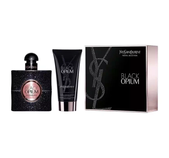 Yves Saint Laurent Black Opium woda perfumowana spray 50 ml balsam do ciała 50 ml