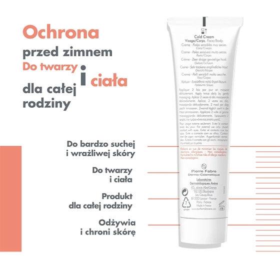 Avène Cold Creme krem do twarzy i ciała 40 ml