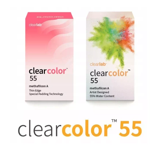 Clearlab ClearColor 55 Emerald kolorowe soczewki kontaktowe 2 szt