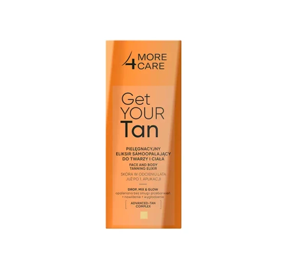 More4Care Get Your Tan pielęgnacyjny eliksir samoopalający do twarzy i ciała 15ml