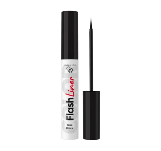 Golden Rose Flash Liner eyeliner w płynie 112 True Black 3,5 ml