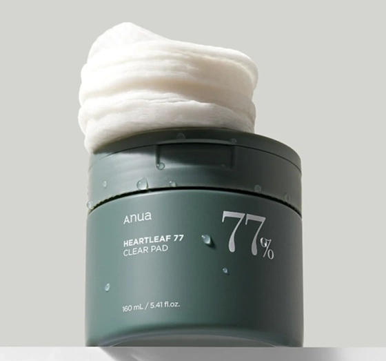 Anua Heartleaf 77 tonizujące płatki do twarzy 70 sztuk