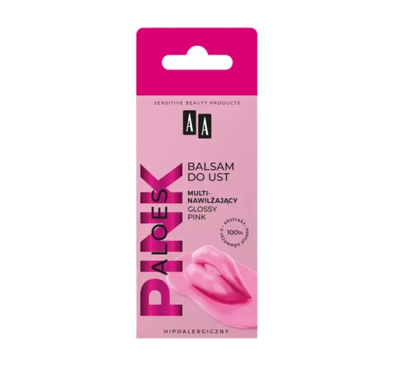 AA Pink Aloes multi-nawilżający balsam do ust Glossy Pink 10 g