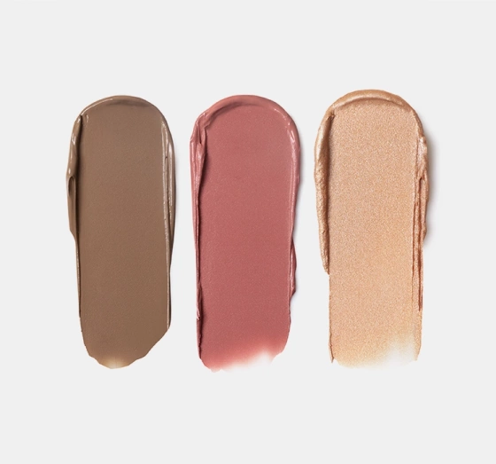 Inglot Shine & Define zestaw kosmetyków w sticku do konturowania na mokro bronzer róż rozświetlacz 3 x 6,2 g