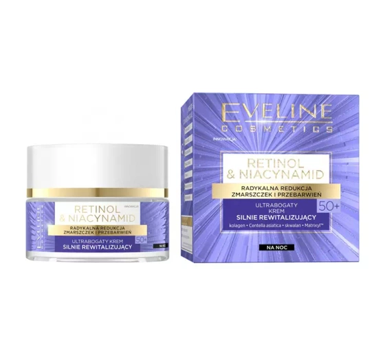 Eveline Cosmetics Retinol & Niacynamid 50 ultrabogaty krem silnie rewitalizujący 50 ml