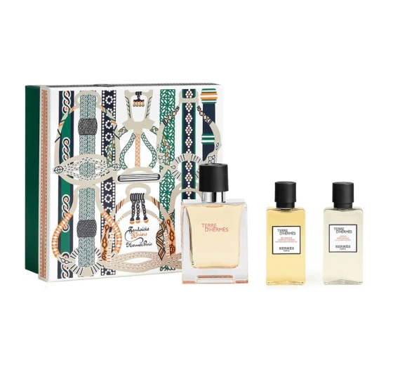 Hermès Terre d’Hermès woda toaletowa 50 ml żel pod prysznic 40 ml balsam po goleniu 40 ml