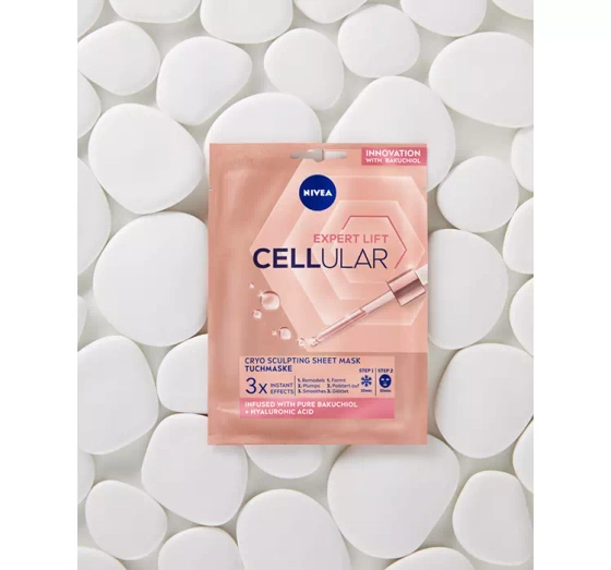 NIVEA Cellular Expert Lift chłodząco-modelująca maska w płachcie 1 sztuka