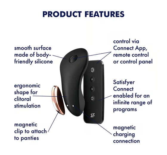 Satisfyer Little Secret zdalnie sterowany wibrator Black