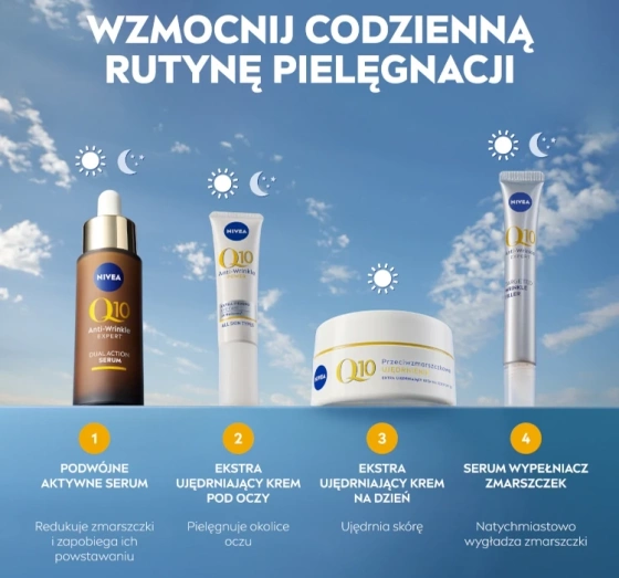 NIVEA Q10 Przeciwzmarszczkowe Ujędrnienie krem pod oczy 15 ml