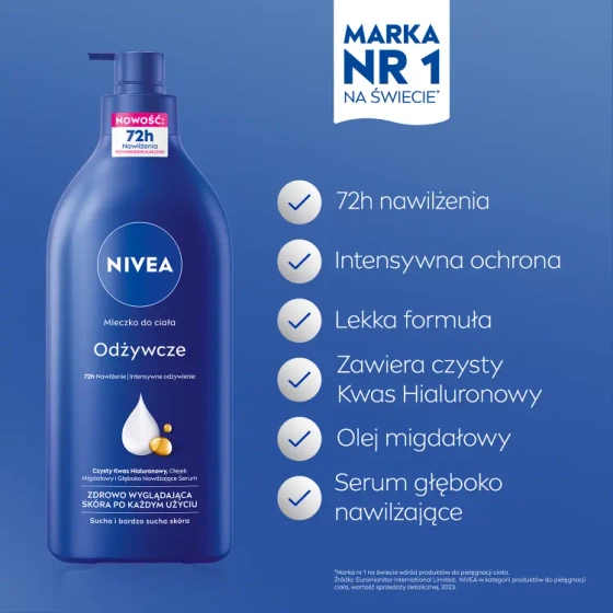 NIVEA Odżywcze mleczko do ciała z pompką do skóry bardzo suchej 625 ml