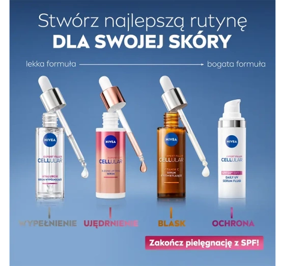NIVEA Cellular Expert Filler SPF50 Daily UV serum fluid do twarzy 30 ml