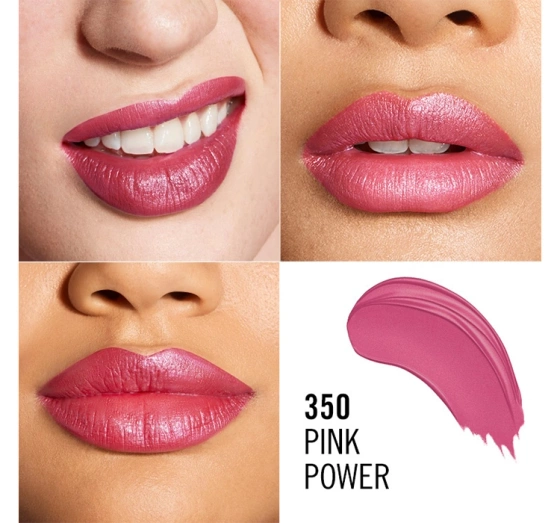Rimmel Lasting Finish satynowa pomadka w sztyfcie 350 Pink Power 4g