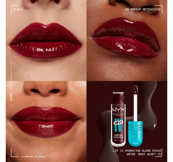 NYX Professional Makeup Lip IV Hydrating Gloss Serum błyszczyk do ust 15 Water 'Bout Wine? 5 ml