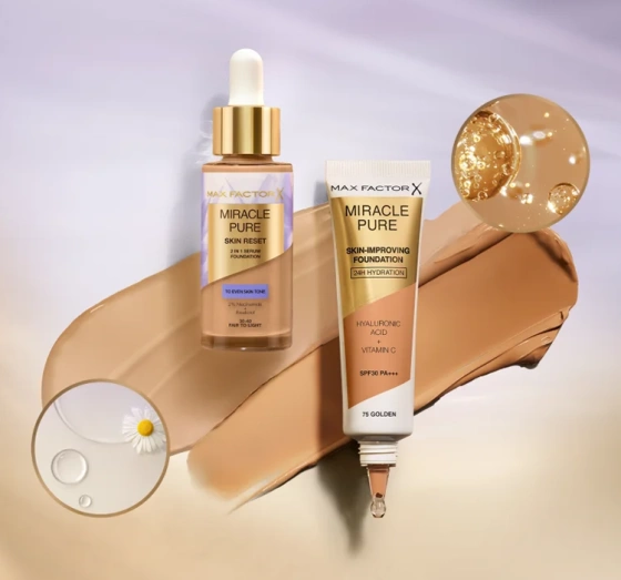 Max Factor Miracle Pure Skin Reset podkład-serum do twarzy 40-60 Light 30 ml