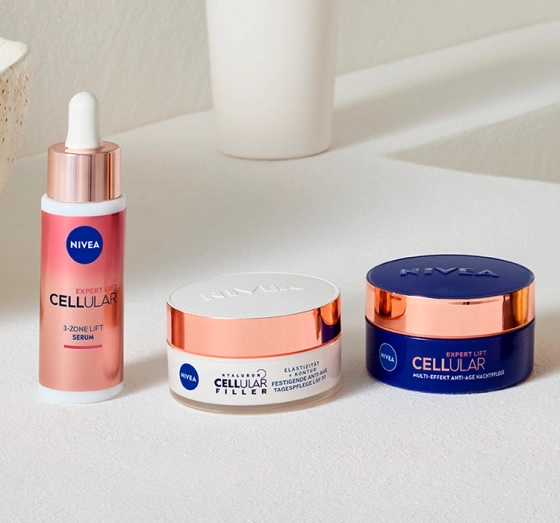 NIVEA Cellular Expert Lift zestaw kosmetyków do pielęgnacji twarzy serum 30 ml krem do twarzy na dzień 30 ml