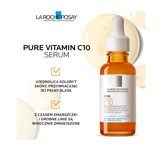 La Roche-Posay Pure Vitamin C10 serum rozświetlające z witaminą C 30 ml