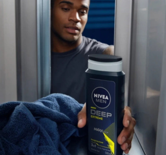 NIVEA MEN Deep Sport żel pod prysznic 3w1 dla mężczyzn 500 ml