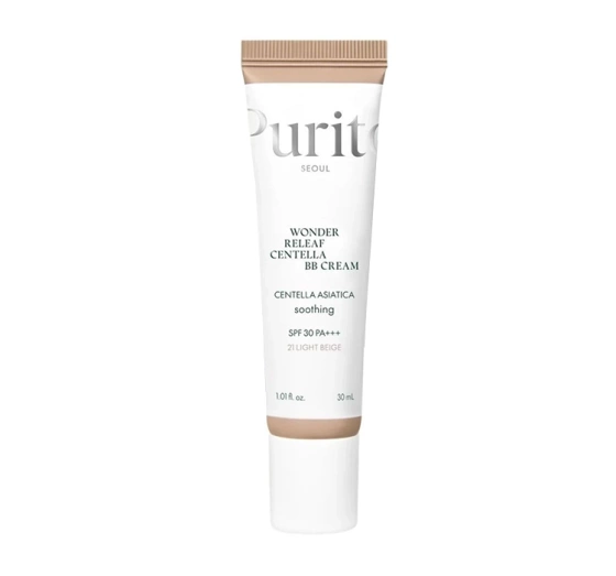 Purito Wonder Releaf Centella SPF30 PA krem BB z wąkrotą azjatycką 21 Light Beige 30ml