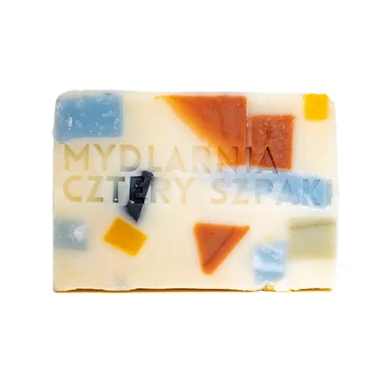 Mydlarnia Cztery Szpaki mydło naturalne zero waste ze skrawków Lastryko 110g