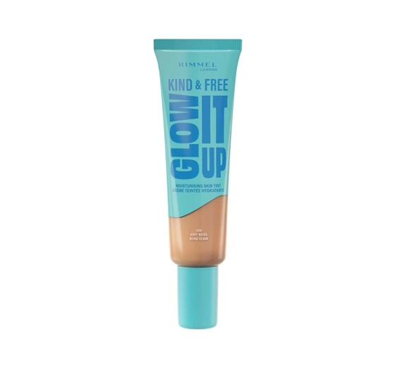 Rimmel Kind & Free Glow It Up lekki podkład nawilżający 200 Soft Beige 30ml