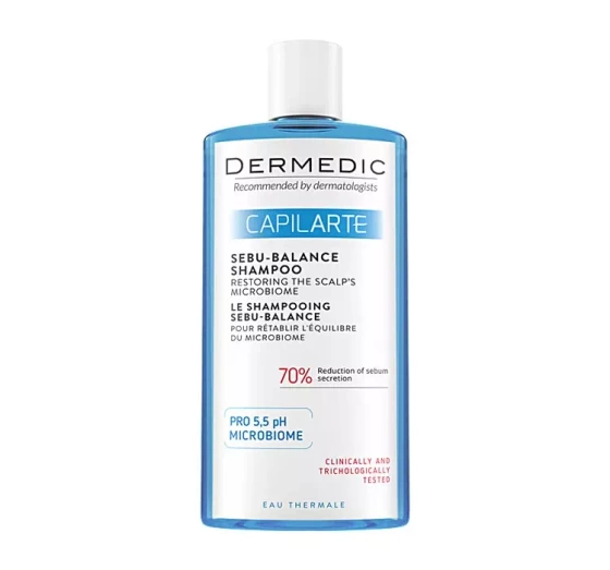 Dermedic Capilarte Sebu-Balance szampon do włosów przywracający równowagę mikrobiomu skóry 300 ml
