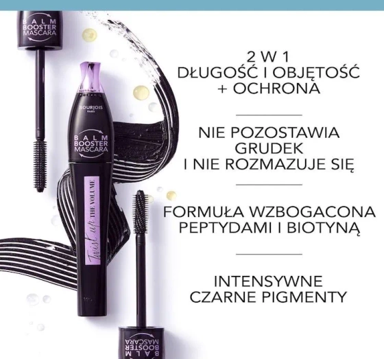 Bourjois Twist Up The Volume Balm Booster tusz do rzęs 003 Black 8 ml