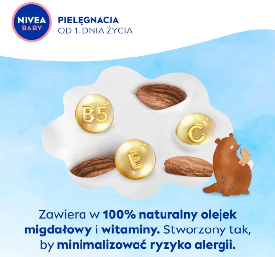 NIVEA BABY mleczko nawilżające delikatna pielęgnacja dla dzieci 500 ml