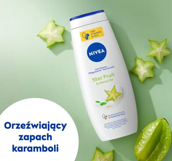 NIVEA pielęgnujący żel pod prysznic Star Fruit&Monoi Oil 500 ml