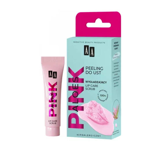 AA Pink Aloes wygładzający peeling do ust 10 g