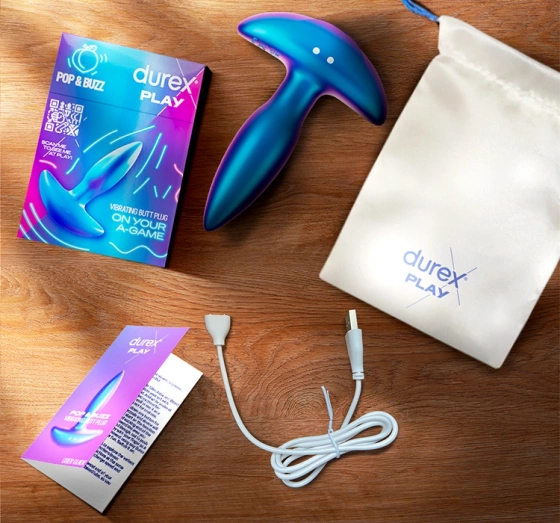 Durex Play Pop & Buzz wibrujący korek analny