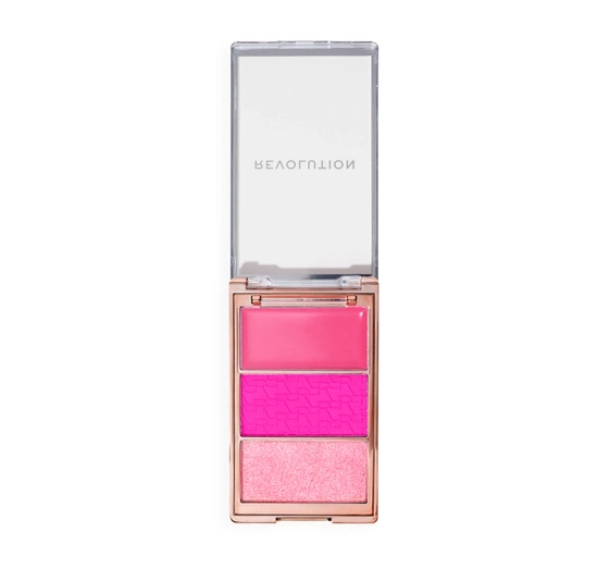Makeup Revolution Icon Blush paleta różów Hot Pink Flag 9,8g