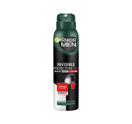 Garnier Men Invisible Protection 72h antyperspirant w sprayu dla mężczyzn 150 ml