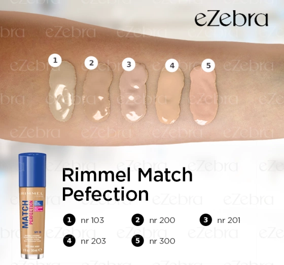 RIMMEL PODKŁAD MATCH PERFECTION NR 201 NOWA WERSJA