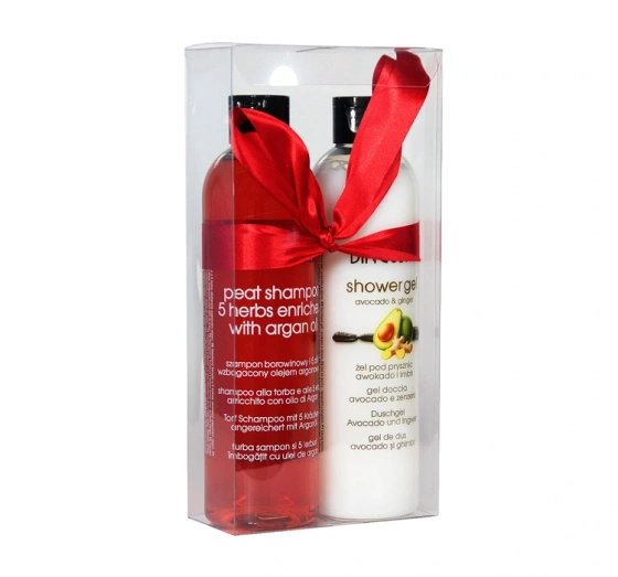 BingoSpa zestaw szampon Borowinowy 300 ml żel pod prysznic Awokado 300 ml