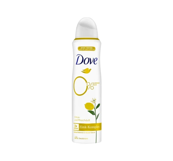 Dove Zinc Complex antyperspirant w sprayu Citrus & Peach 150 ml