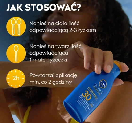 NIVEA SUN Protect&Moisture balsam do opalania SPF30 100 ml