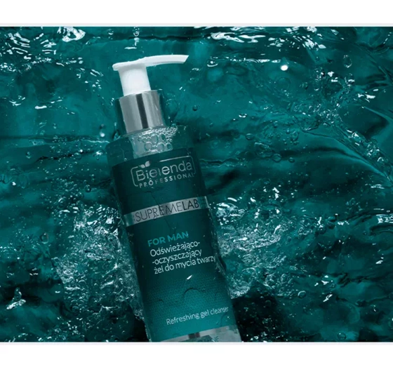 Bielenda Professional Supremelab Men Line odświeżający żel do mycia twarzy 200 ml